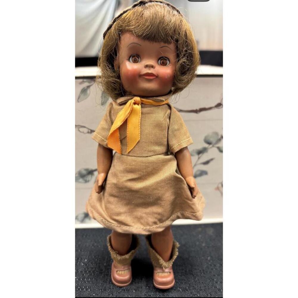 1965 Effanbee Vintage African America Brownie Girl Doll VGC!
